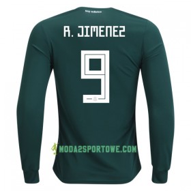 Koszulka Meksyk R.Jimenez 9 Mistrzostwa Świata 2018 Domowe Stroje Piłkarskie Długi Rękaw